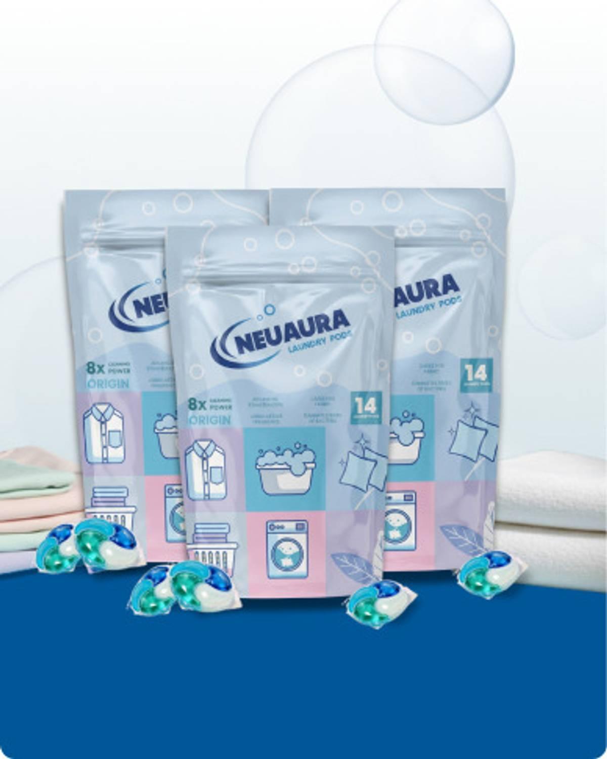 Neuaura 4-in-1 Smart Laundry Pods | Regular Detergent Pod