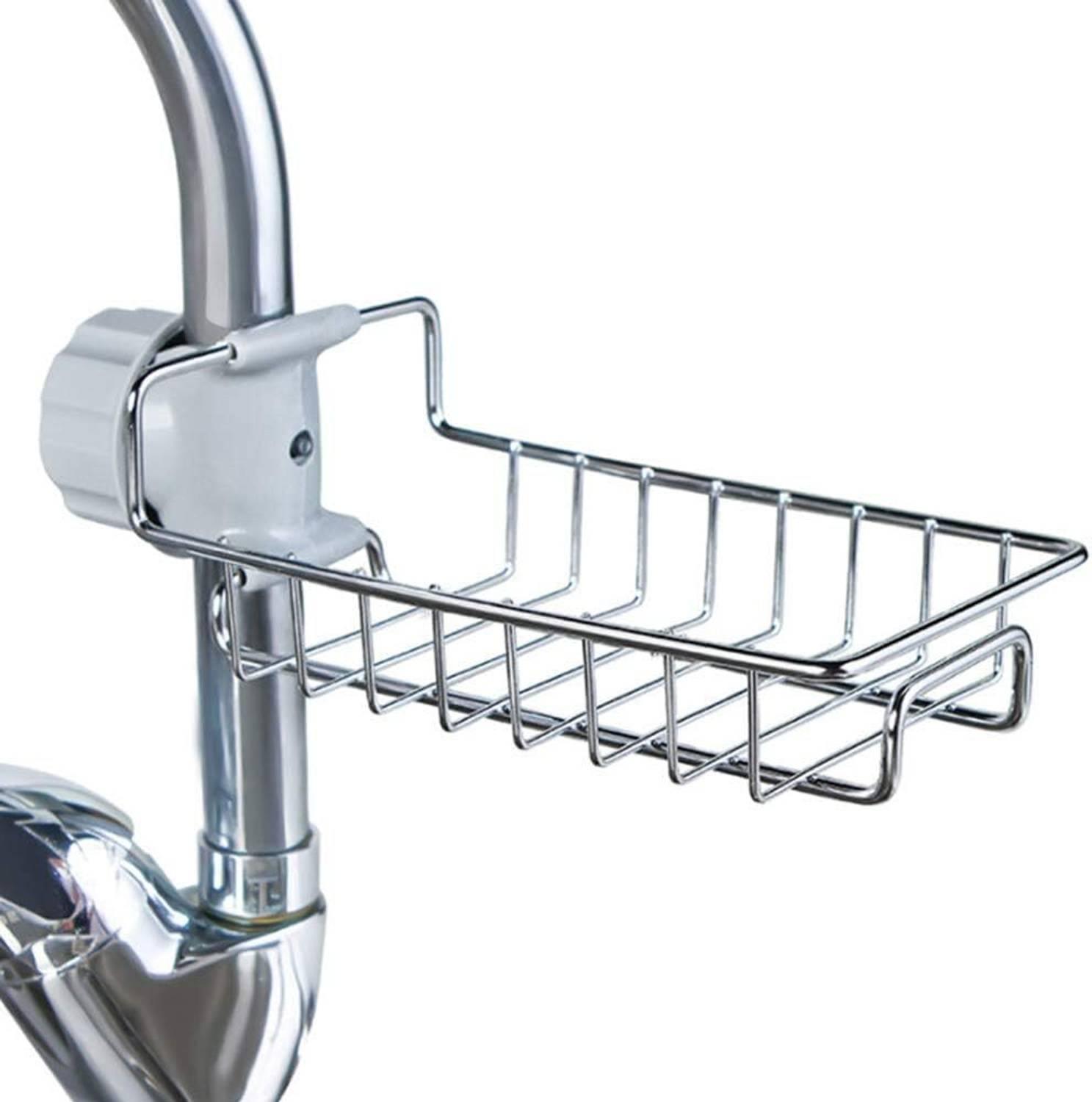 Zapsol Faucet Sponge Holder Caddy Sink Sponge Holder