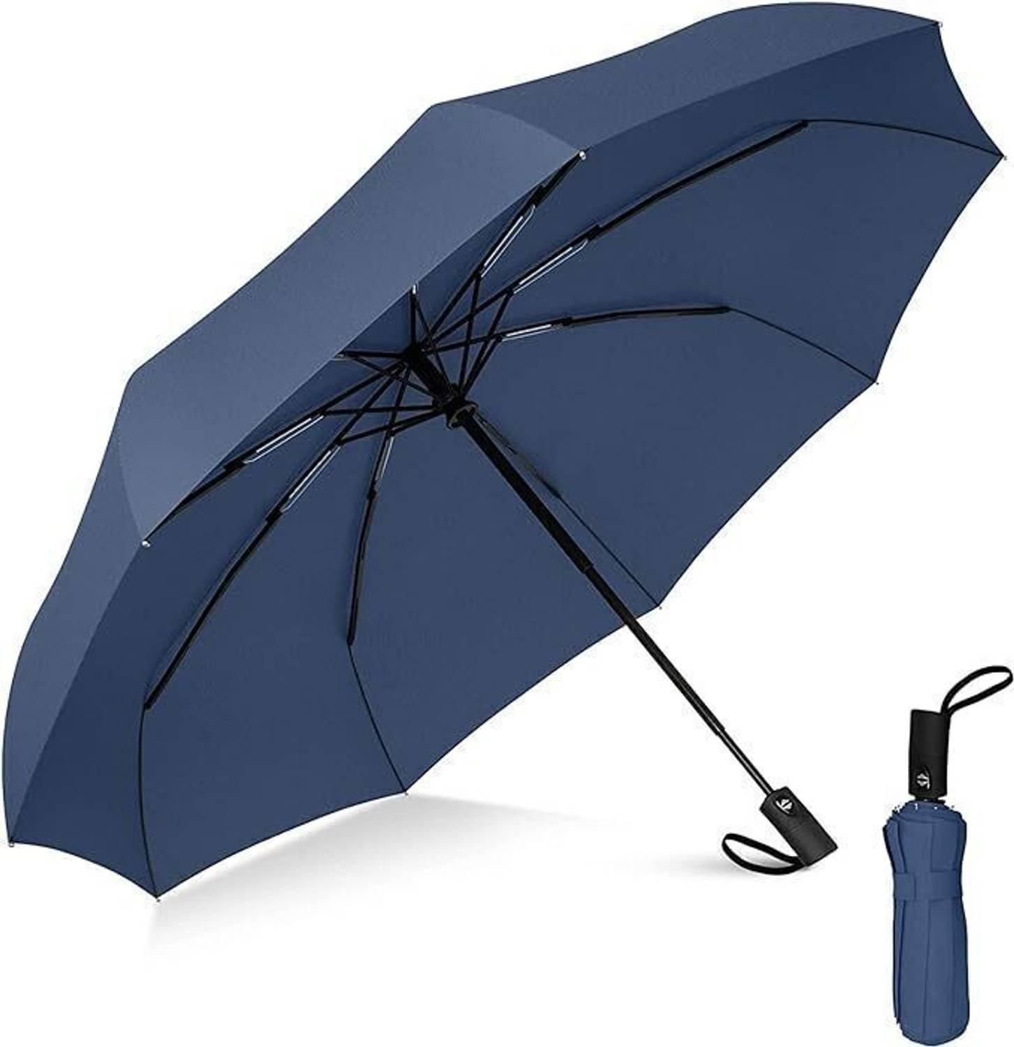 MERLAYN Portable Travel Umbrella - 8 Ribs Umbrellas for Rain Windproof Umbrella