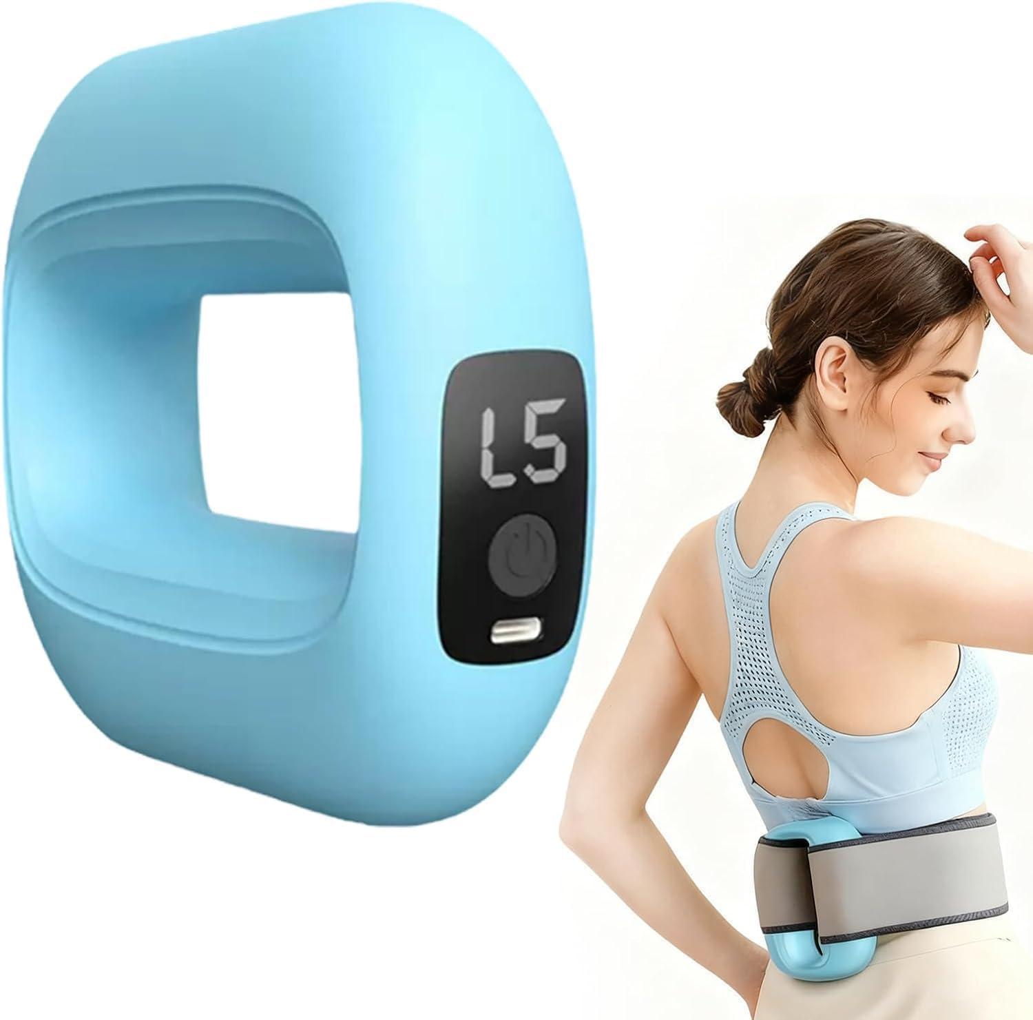 Rudravi Electric Massage Ring Device for Waist Slimming Heating Vibration Massager Handheld for Neck, Shoulder, Back, Waist & Legs Body Fitness Massager for Deep Tissue Relief & Relaxation Workout Use