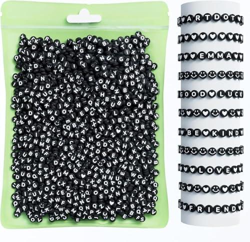 Hudux Clay Beads for Bracelet Making Kit, Heishi Bead for Jewelry Making, Friendship Bracelet Kit, Spacer Beads for Adult Necklace Earring DIY (Brown)
