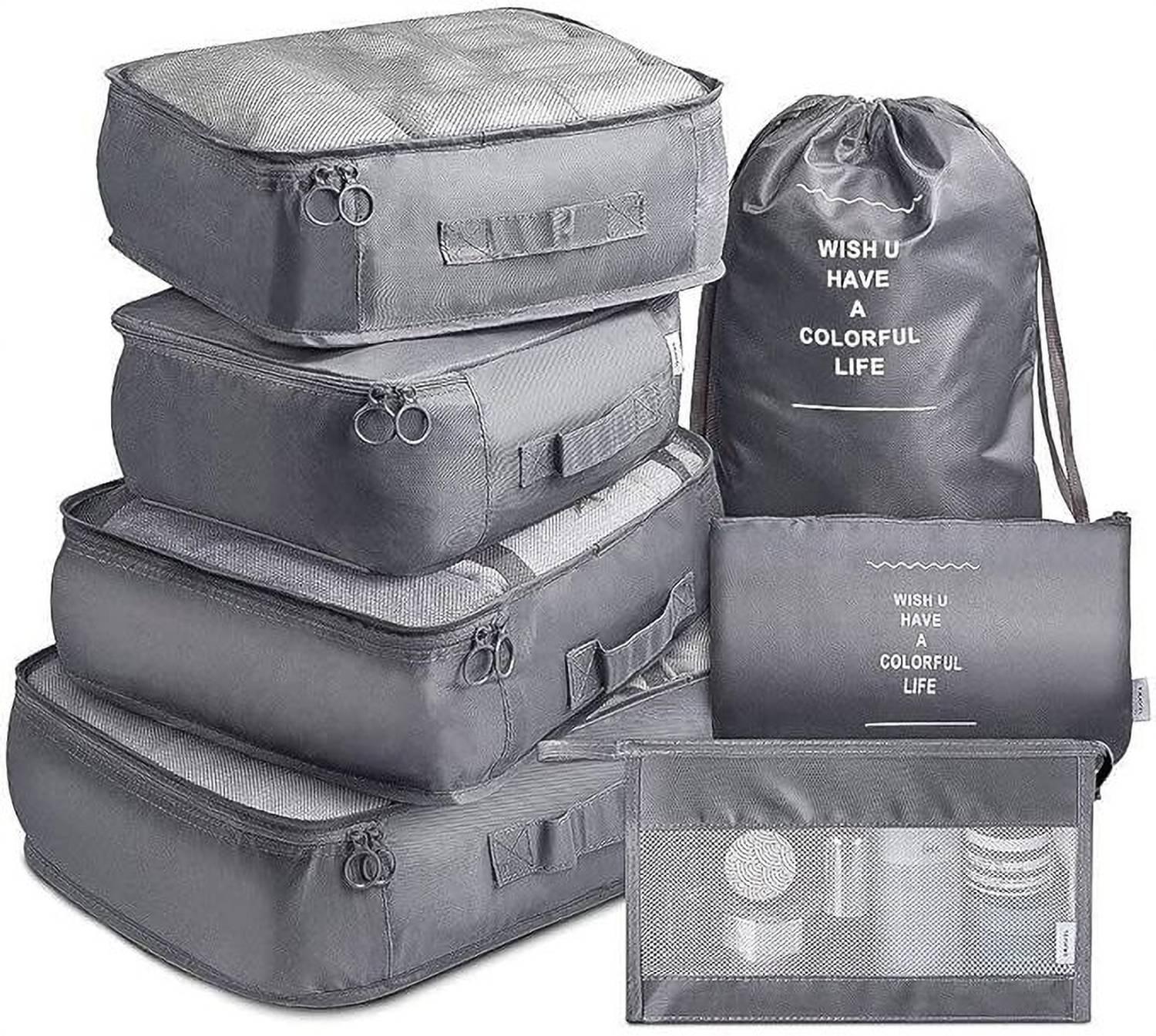 Om ganesh gurh udhyog 7Pcs Travel Packing Lightweight luggage Small Travel Bag