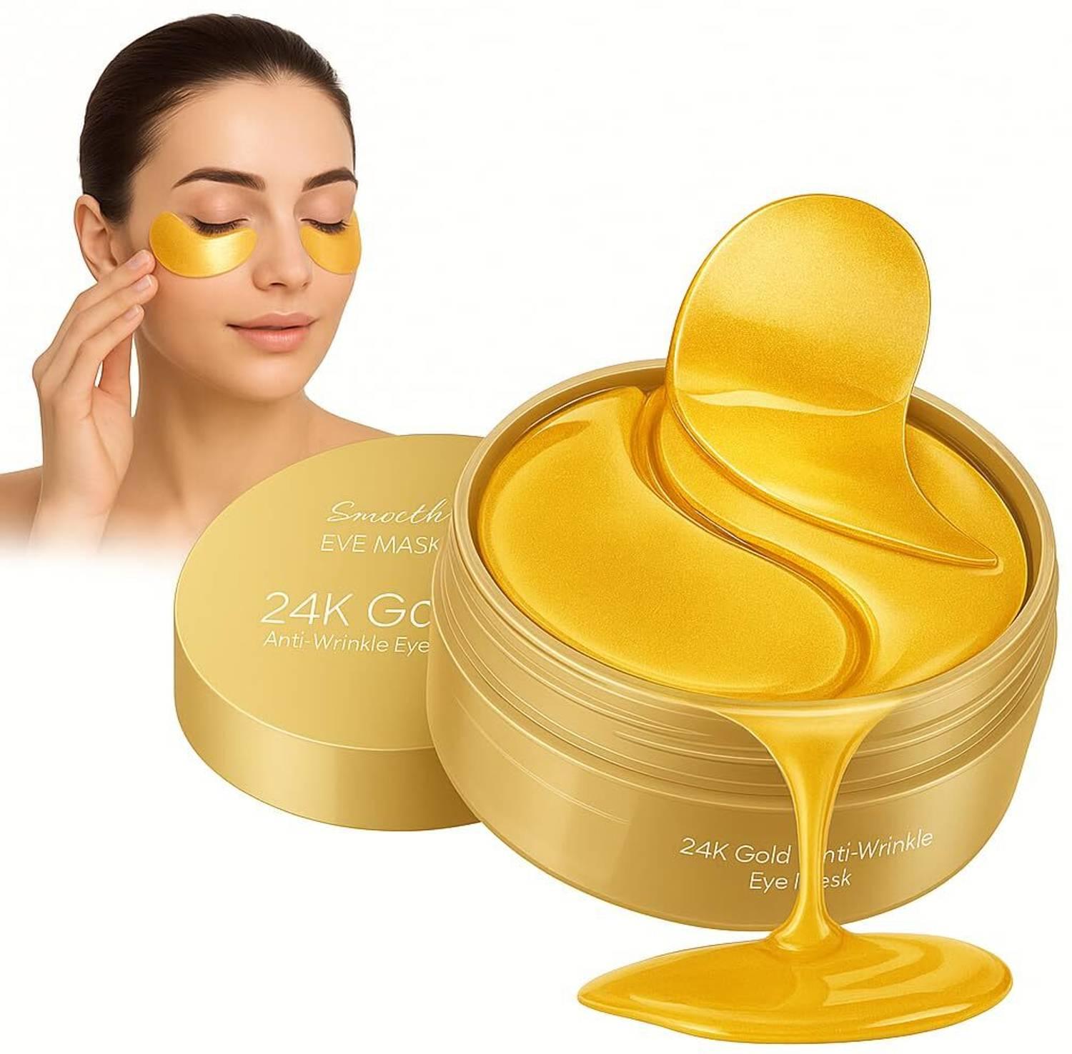 Deoxys Under Eye Patches - 60 Pcs - 24K Gold Eyes Mask- Puffy Eye