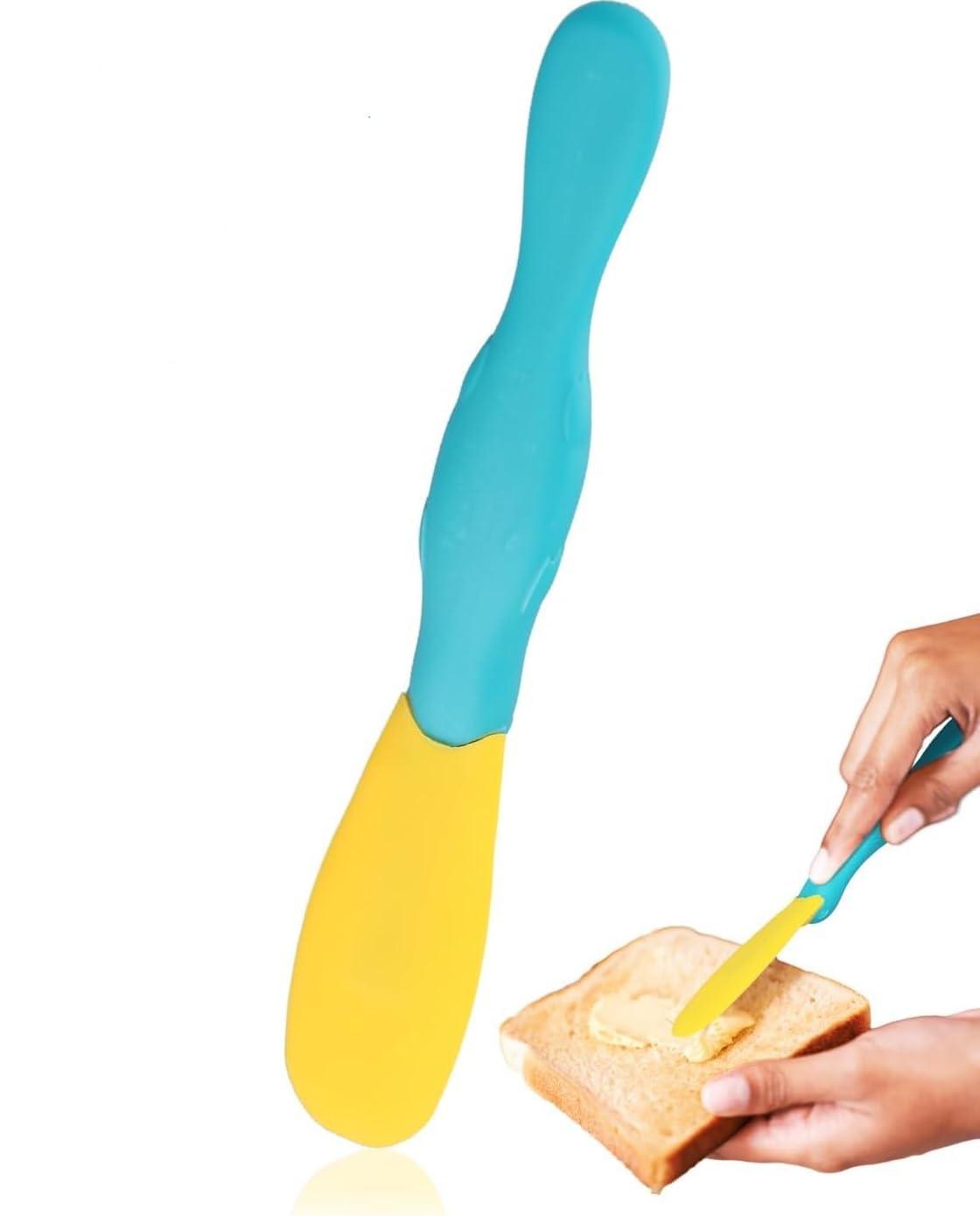 XIBO Jar Spatula for Scooping – Non-Stick Cheese Scraper, Peanut Butter Spatula, Jam Spreader for Jars, BPA-Free Unique Kitchen Gadgets.
