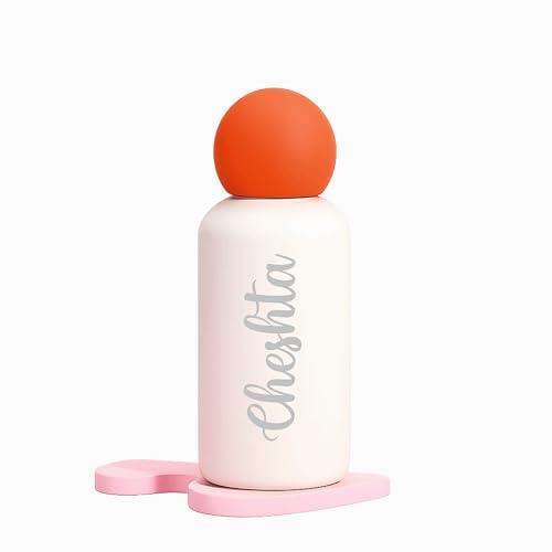 Modern Decorative Double vaccum Insulated Water Bottle with Red Stylish for Home or Office Décor Kids Adult (Red)