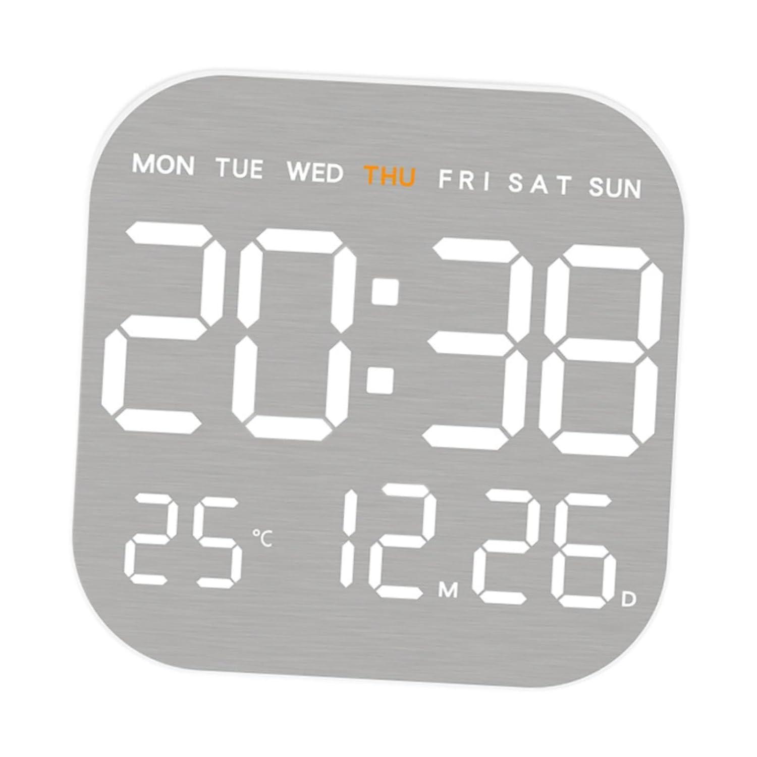 The Style Sutra Digital Wall Clock Versatile LED Alarm Clock for Office Classroom Study Room White Shell|Home & Garden | Wall Clocks|1x Digital Clock