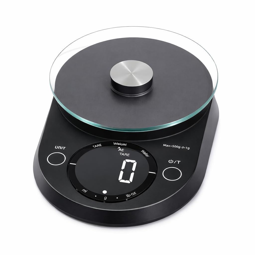 Digital Kitchen Weighing Scale, 5 kg Electronic Weight Machine with LCD Display & High Precision Sensors for Baking, Cooking & Food Weight Measuring