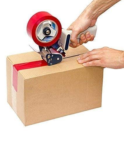 Heavy Duty Packing Tape Dispenser | Easy Grip Industrial Packaging Tape Cutter for Carton, Box, and Parcel Sealing | Multicolor