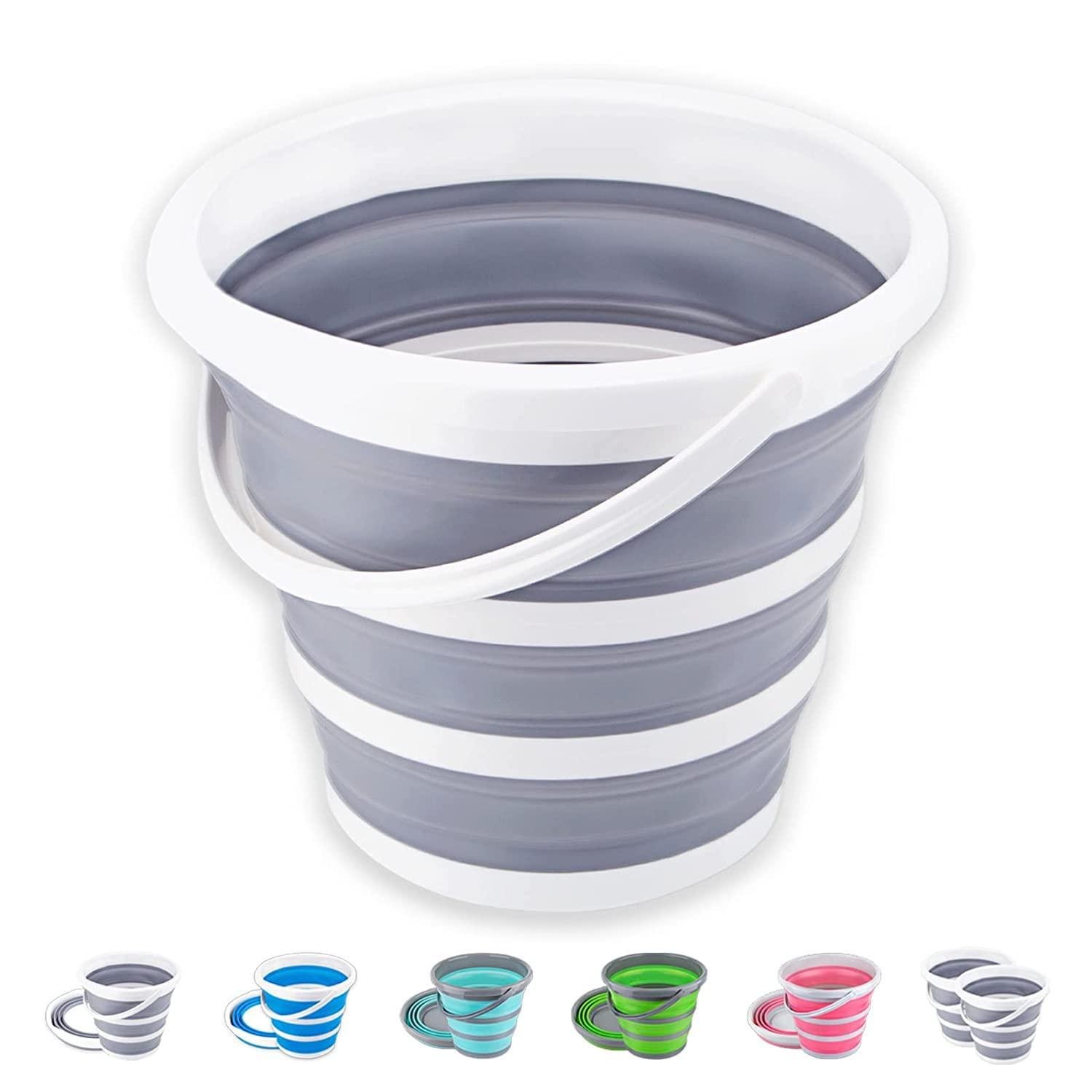 Bucket Silicon Folding, Collapsible Bucket, Cleaning Bucket Mop Bucket Folding Foldable Portable,Collapsible Bucket with Strong Folding Gallon Bucket Flexible