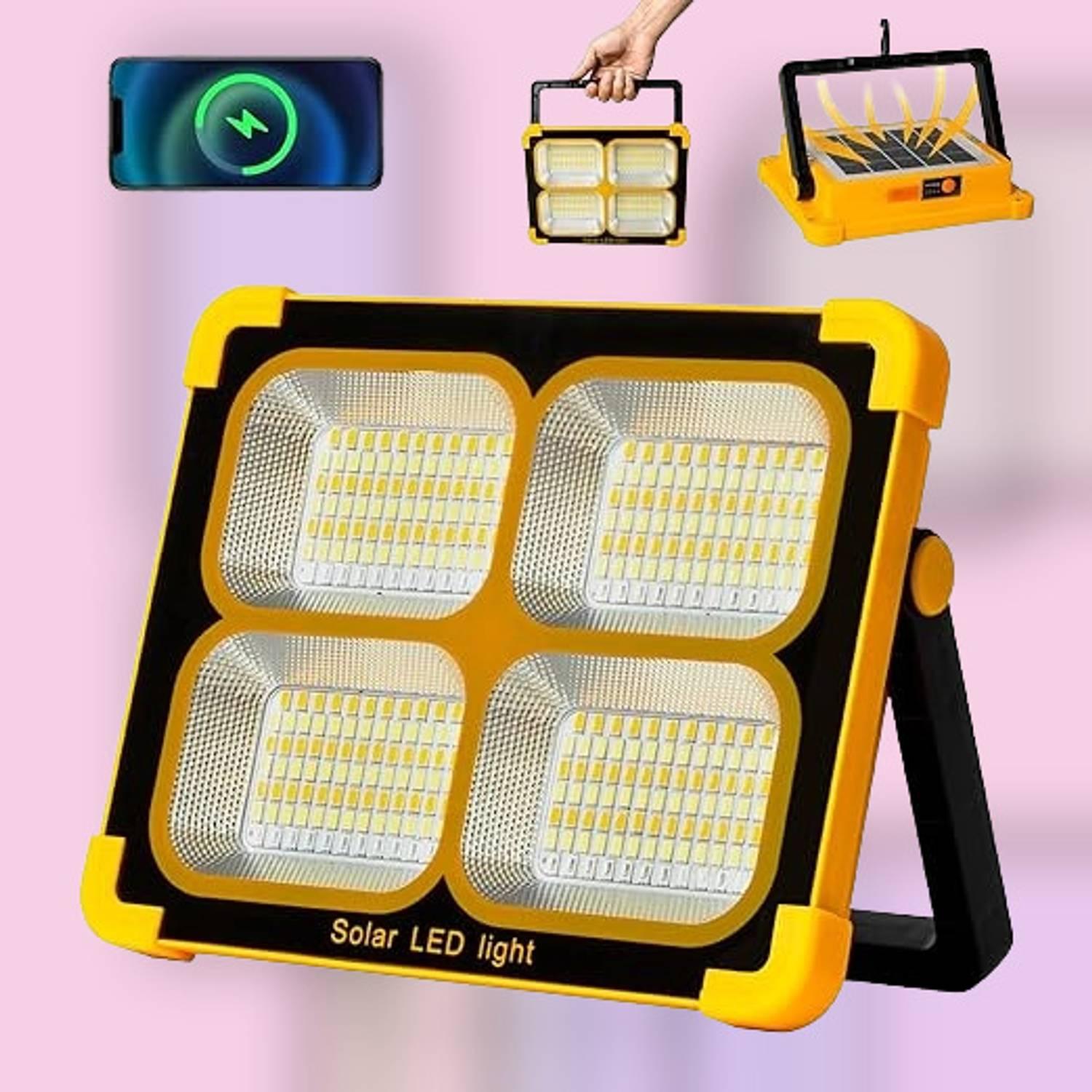 NAMAN 150W Solar Light Waterproof LED Rechargeable Emergency Lamp Solar Light Set