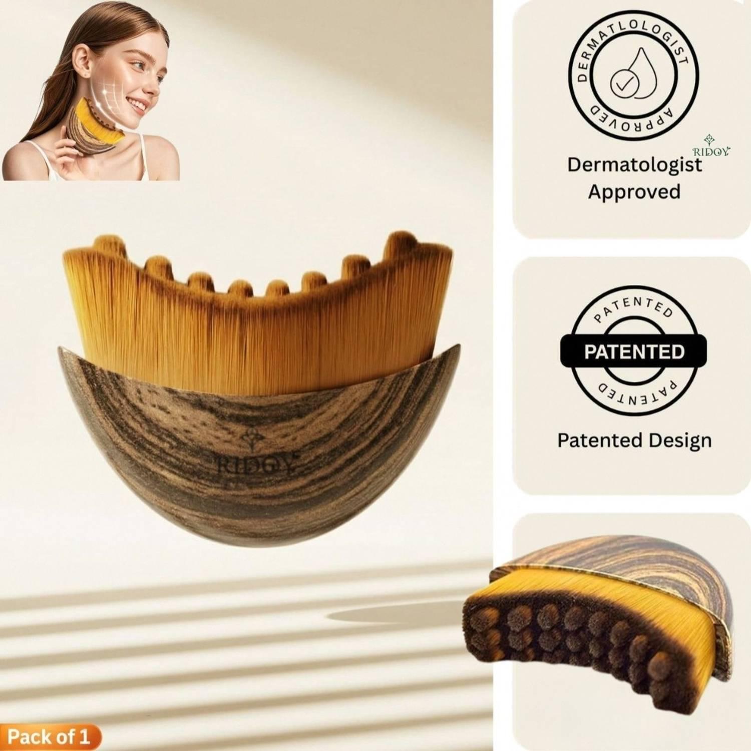 Ridoy lymphatic contour face brush | Exclusive Facial Contour Edition - Lightweight Ha
