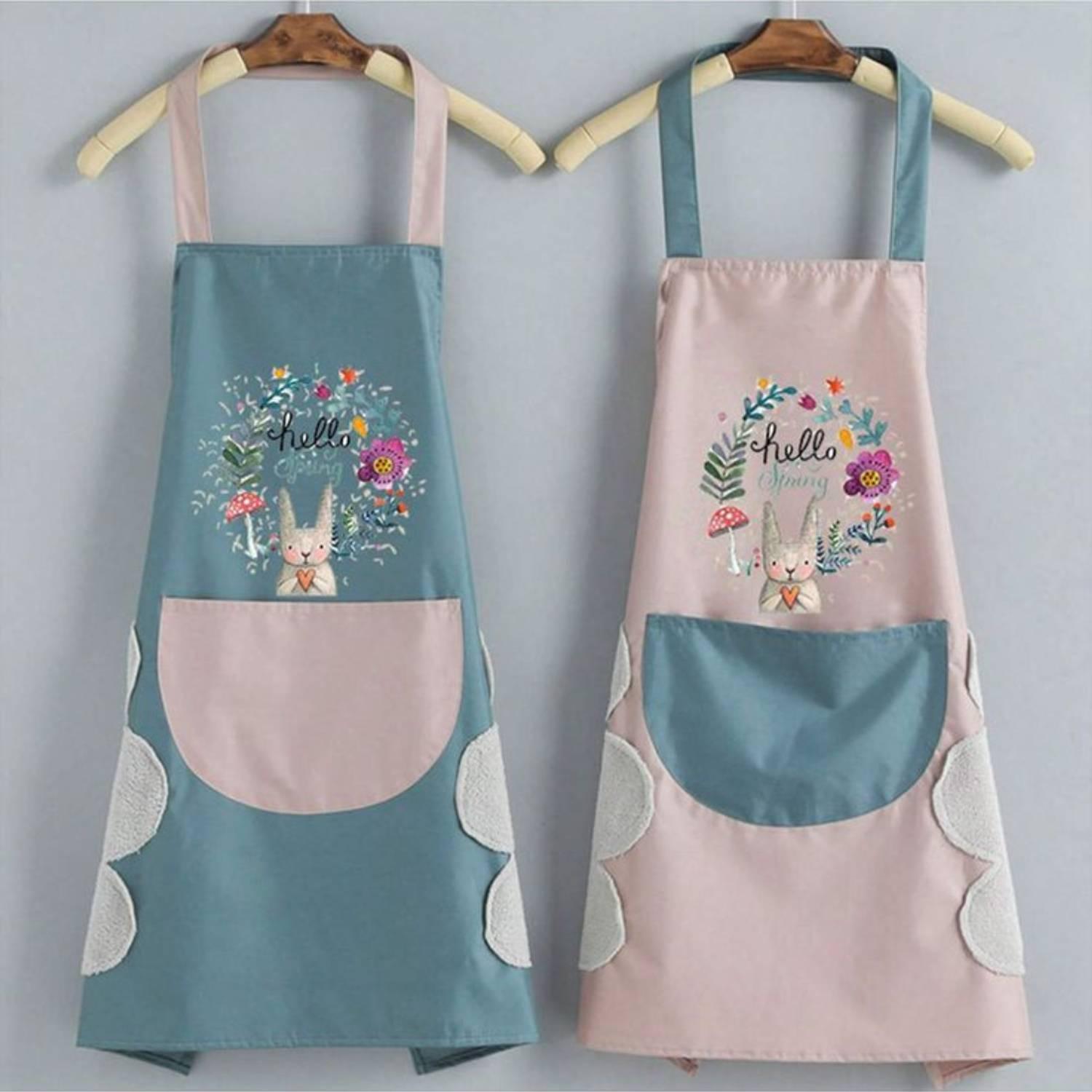 DHRIX Polyester Home Use Apron - Free Size