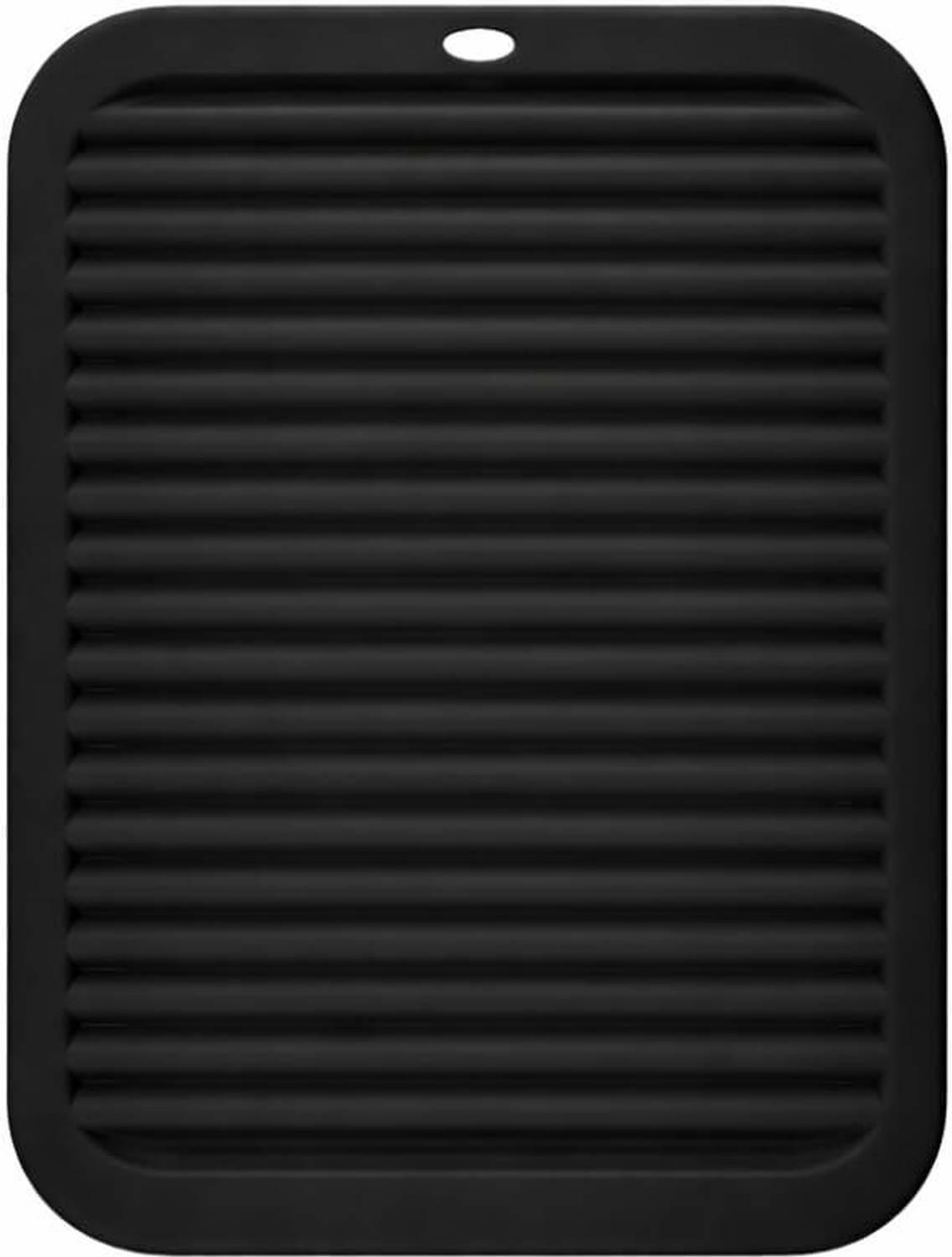 HARVA Large Silicone Drying Mat Waterproof Dish Drainer Heat Resistant Drying Trivet Mat Trivet