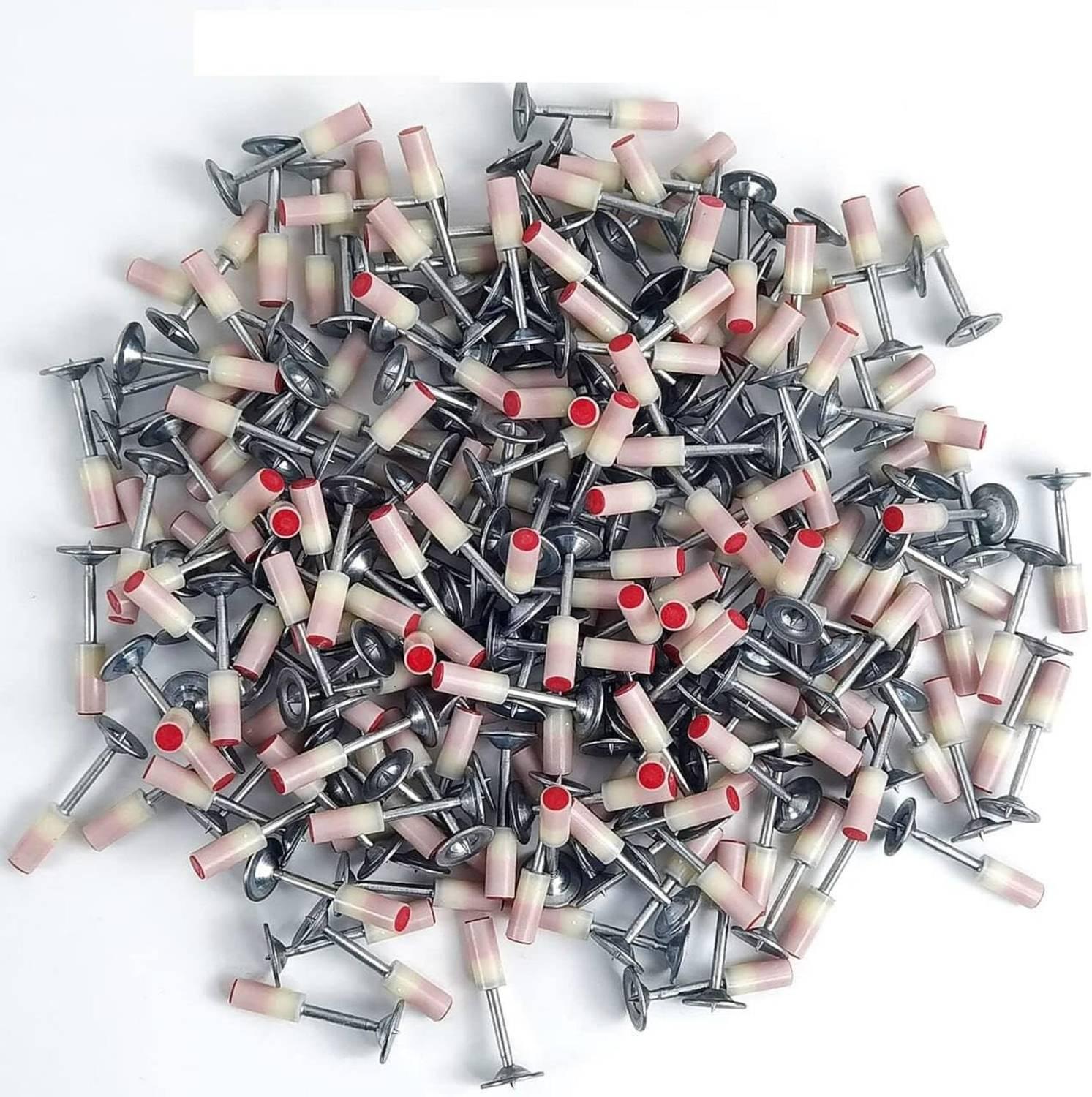 MBVTREADS Nail Gun Manual Steel Nails, Round Nails 100 pcs Rivet Heavy Duty Squeeze Rivet Gun