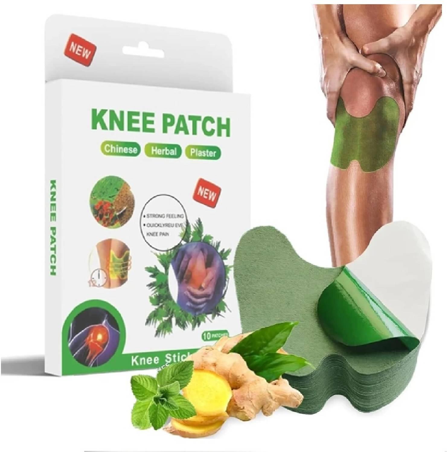 GABANA Herbal Knee Pain Relief Patch for Instant Relief (Pack of 1, 10 Patches)| Plaster & Patch