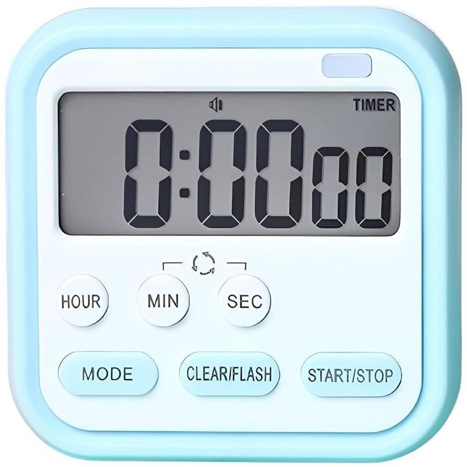 SHOPPOFOBIX Digital Alarm Clock Timer for Study & Kitchen Clock