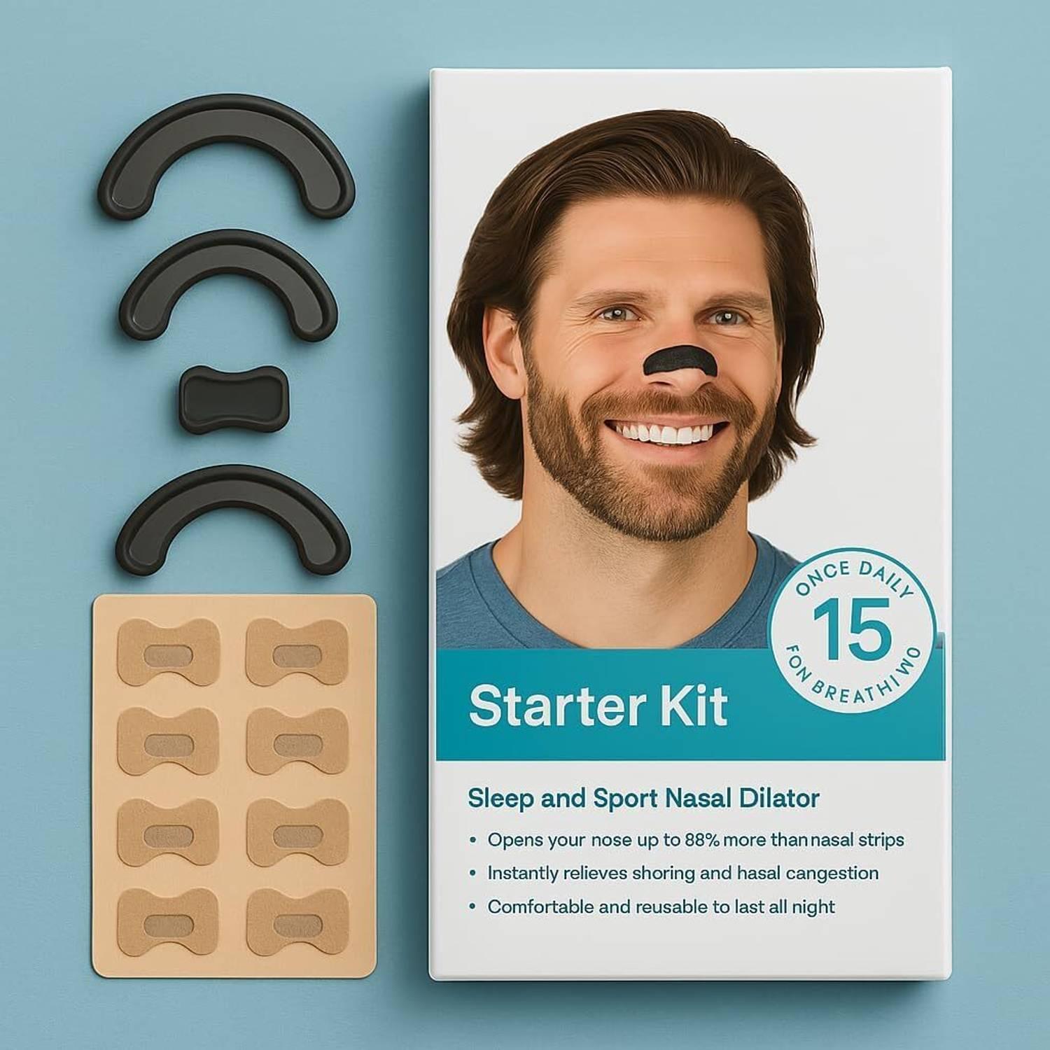 Groots Magnetic Nasal Strips for Breathing | Anti Snoring Nose Clip Skin Safe Anti-snoring Device