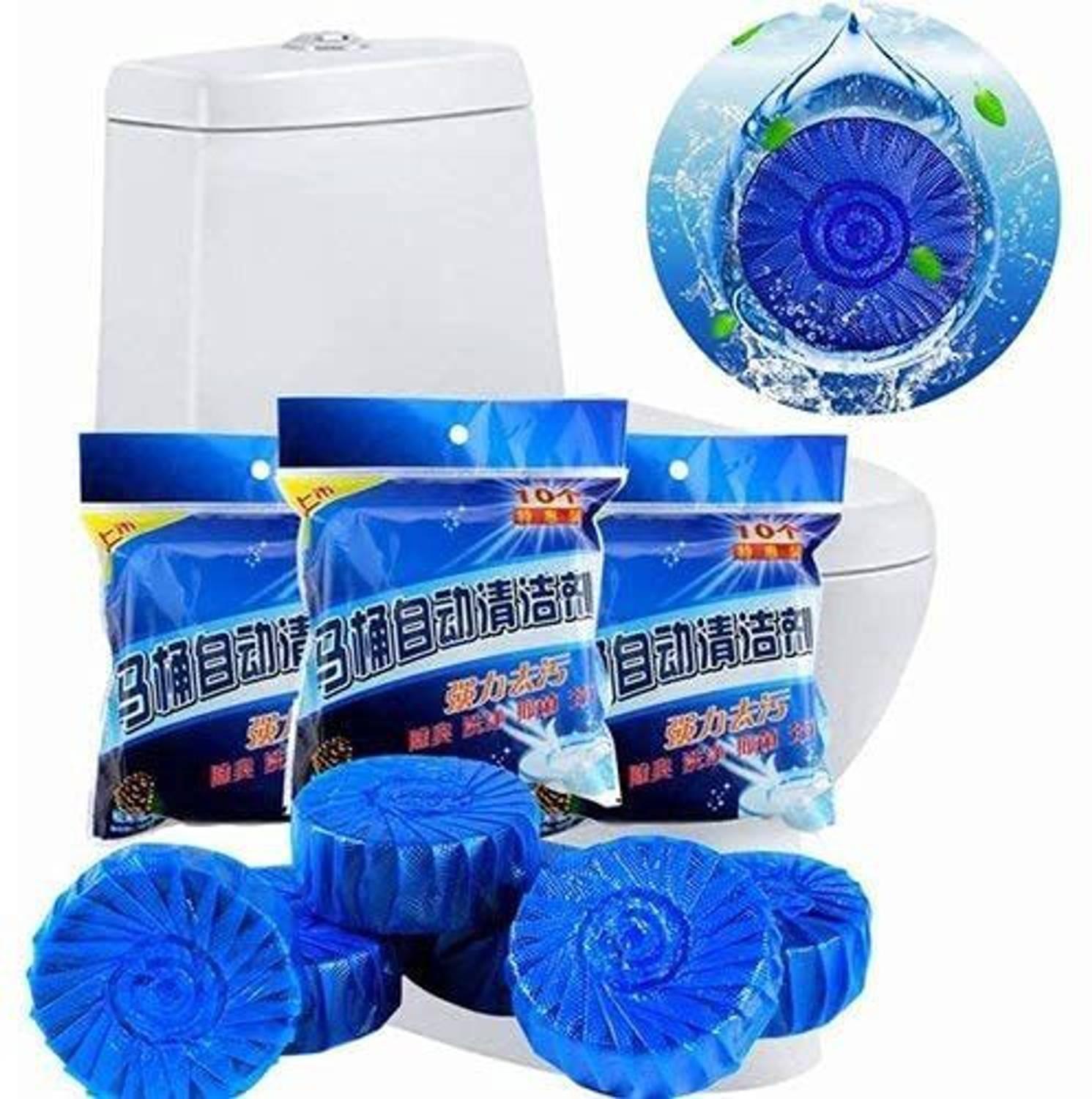 KDZONE Someshwar fashion Model Name Disinfect Toilet Cleaning Tablet, Toilet Bowl Cleaner Tablet, Toilet Deodorizer Bathroom Cleaner Tablet (Pack of 10 Pcs, Color: Blue) Ocean Block Toilet Cleaner Regular Wipe Toilet Cleaner