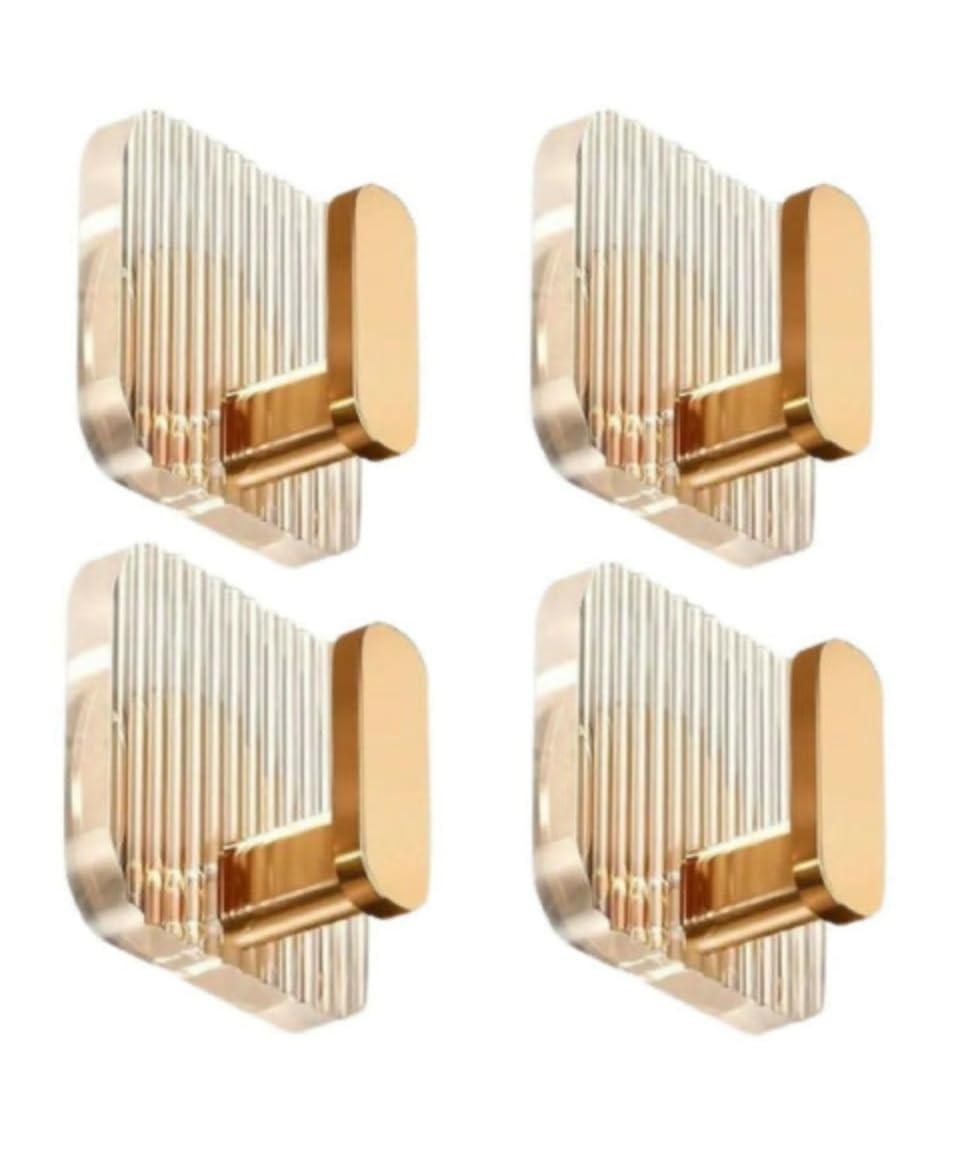 4 pcs Self Adhesive Kitchen Wall Hooks for Hanging Strong|Hooks for Wall Without Drilling|Wall Hangings Hooks Hanger for Clothes|Wall Hook, Clips,for Cloth Hangers|Bathroom Accessories.