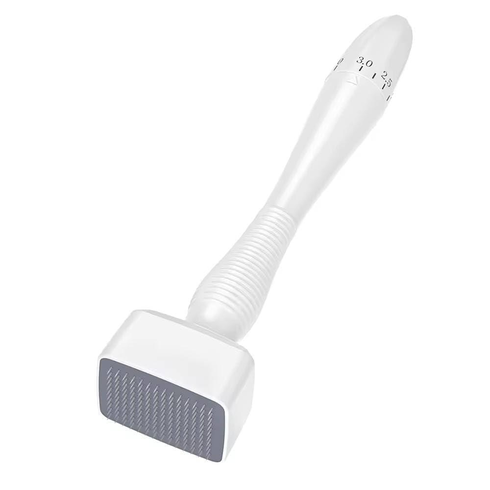 Derma Stamp Adjustable Microneedle – Titanium Microneedling Tool for Hair Growth, Beard, Scalp & Face, Effective for Acne Scars, Hair Regrowth, and Skin Rejuvenation