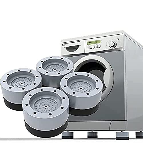 Anti Vibration Pads for Washing Machine Feet Pads Shock Absorber Noise Cancelling Washer Support, Washing Machine Anti Vibration Pad (Big Height Adj. Anti Vibration Pad)