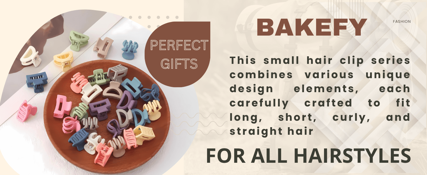 12 pcs Small Hair Clips for Girls Minimum 6 Style Colourful Matte Mini Claw Clips for Women Non Slip Bangs Pins for Thin/Thick Hair