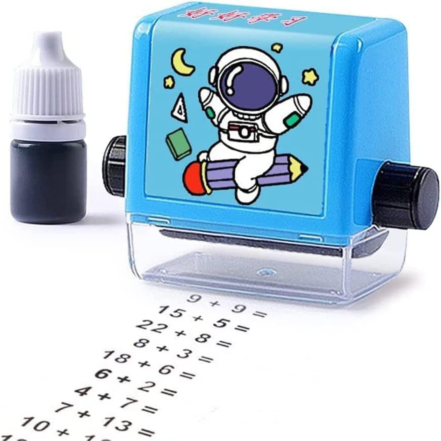 Smart Number Rolling Math Stamp for Kids | Addition & Subtraction Practice Roller Stamp | Reusable Educational Learning Toy for Preschool, Nursery & Primary Children | Multicolor