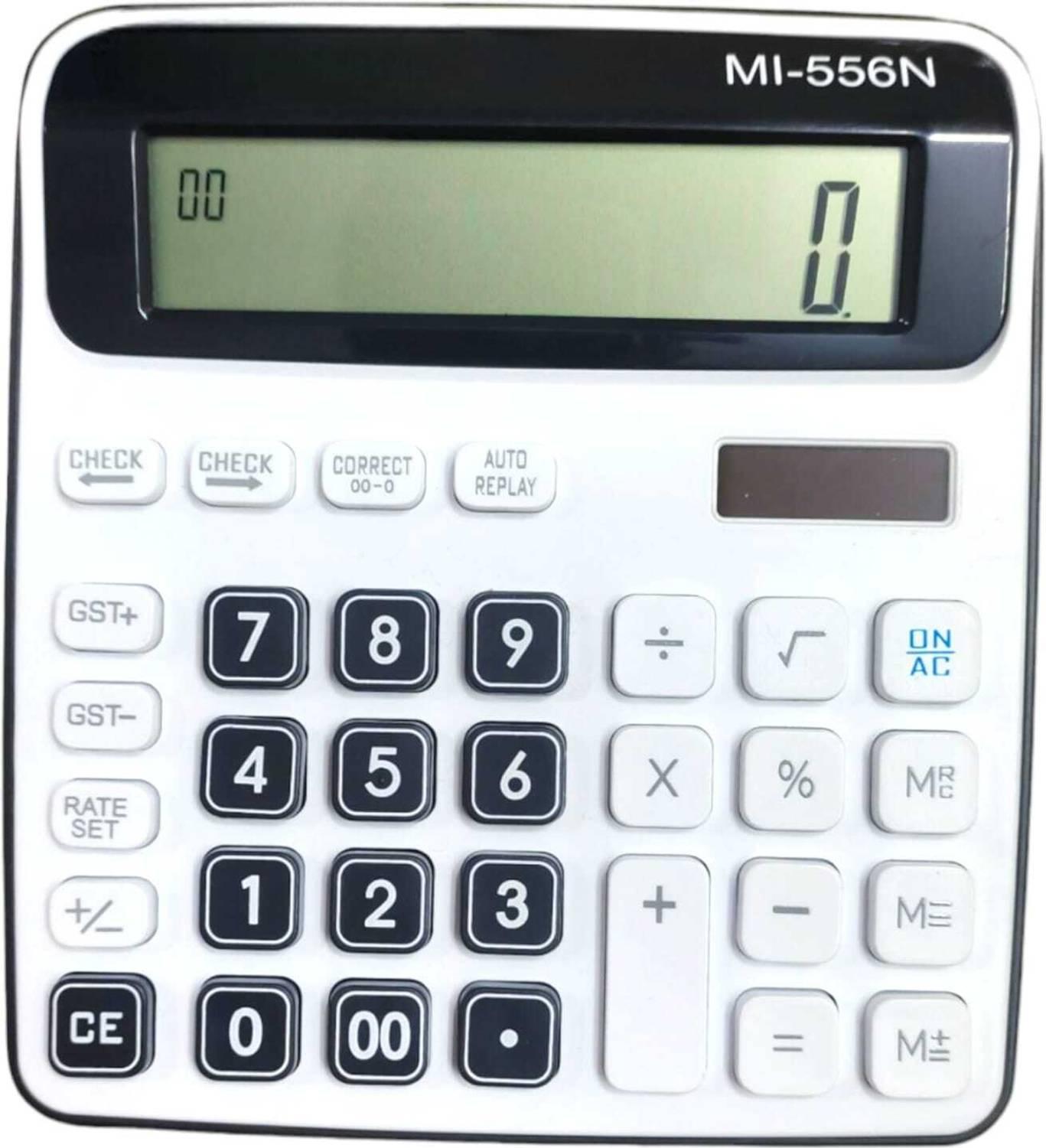 GST CALCULATOR WITH DUAL POWER BASIC CALCULATOR Basic Calculator 556N MI-556N