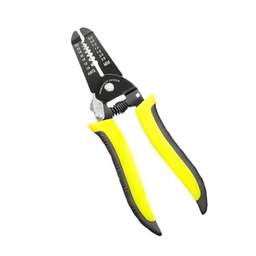 Melanie Wire Stripping Pliers 10-22 AWG, 2-in-1 Wire Stripper and Cutter with Spring-Loaded Handle, Safety Lock and Non-Slip Grip for Electrician, DIY Use. (Wire Stripper Cutter)