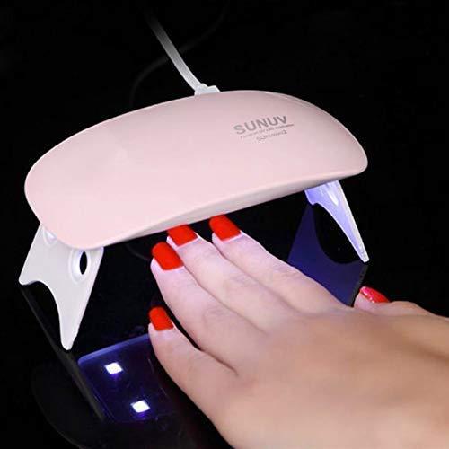 6W LED UV Nail Polish Drayer, Mini Foldable Nail Lamp, Nail Polish Dryer Curing Lamp Light Portable, Gel Based Nail Polish For All Kind Of Nail Paints (Multi-Color)