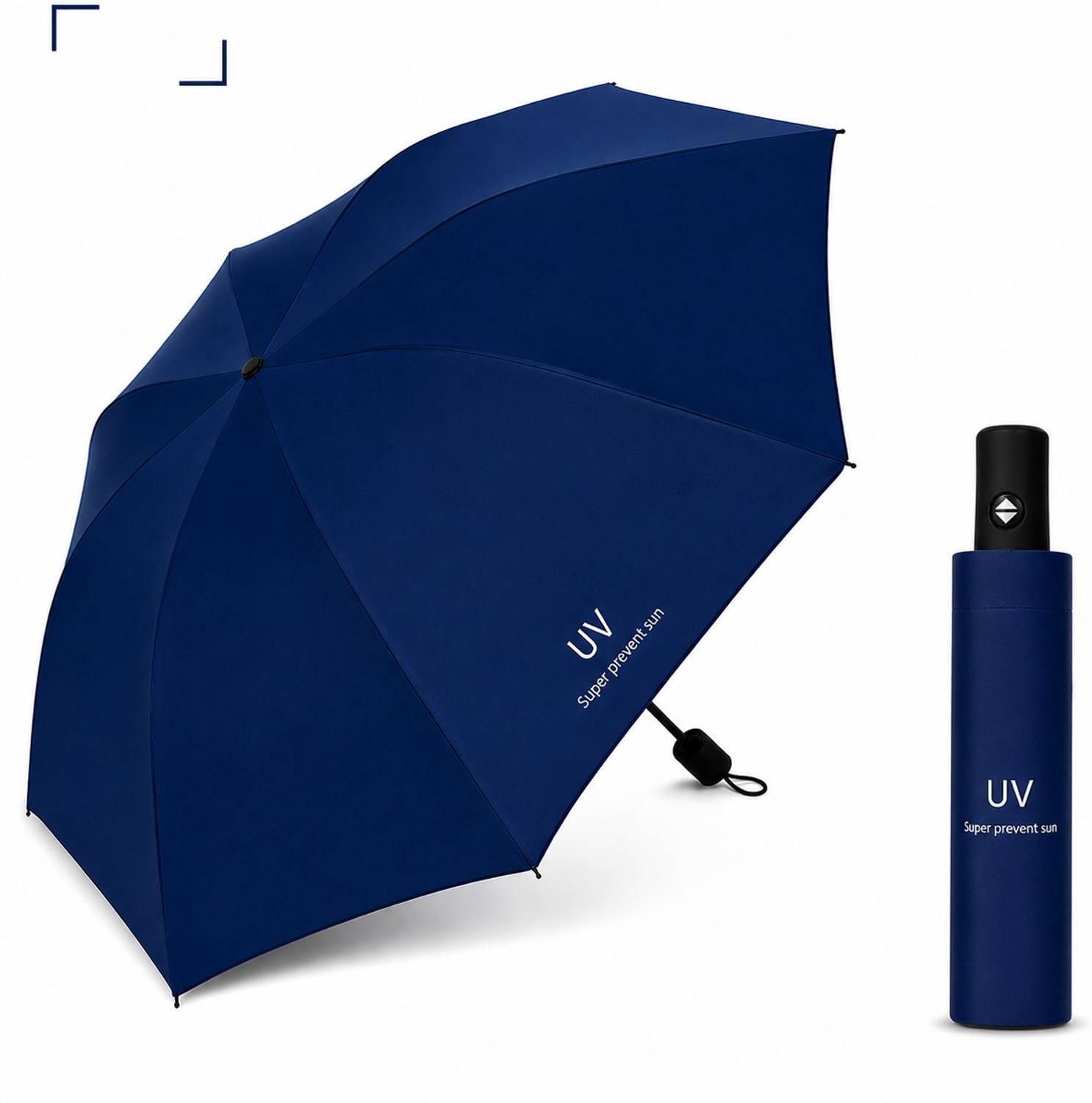 Novmiko 3 Fold Fully Automatic Rain UV Protection Portable Foldable Travel Umbrella