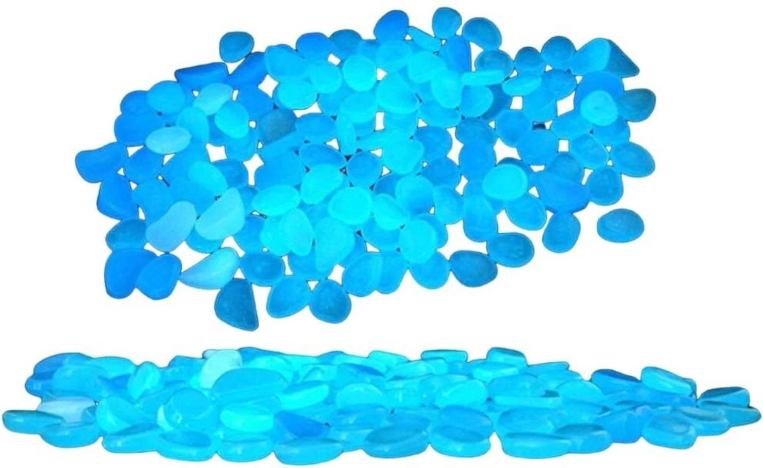 EBOFAB 100 PCS Luminous Stones Decoration Unique Oval Shape Glow Stones Regular Oval Rock Stone