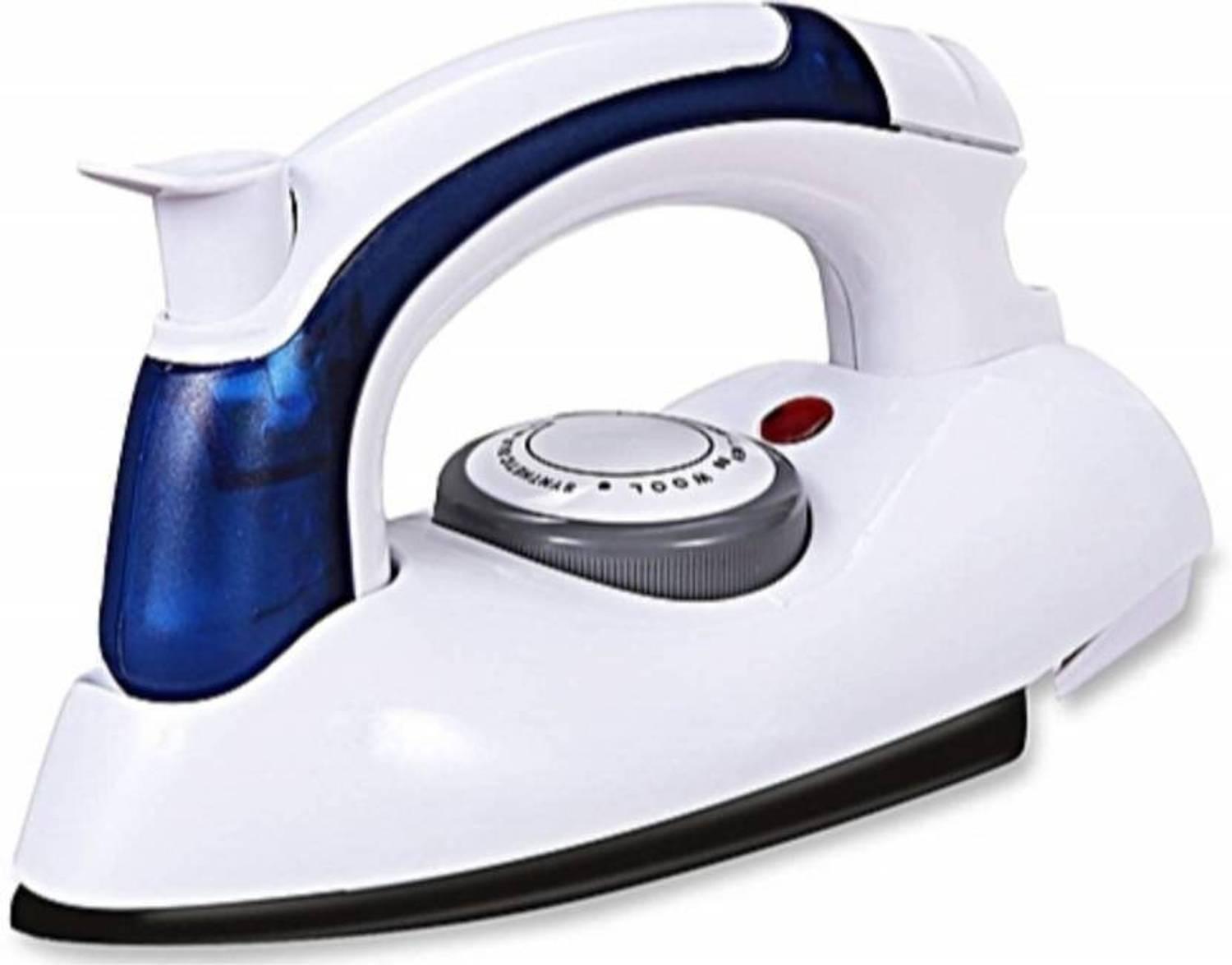 MOHAK Travel Folding Handel Portable Powerful Mini Electrical Steam Iron Press,White 230 Dry Iron