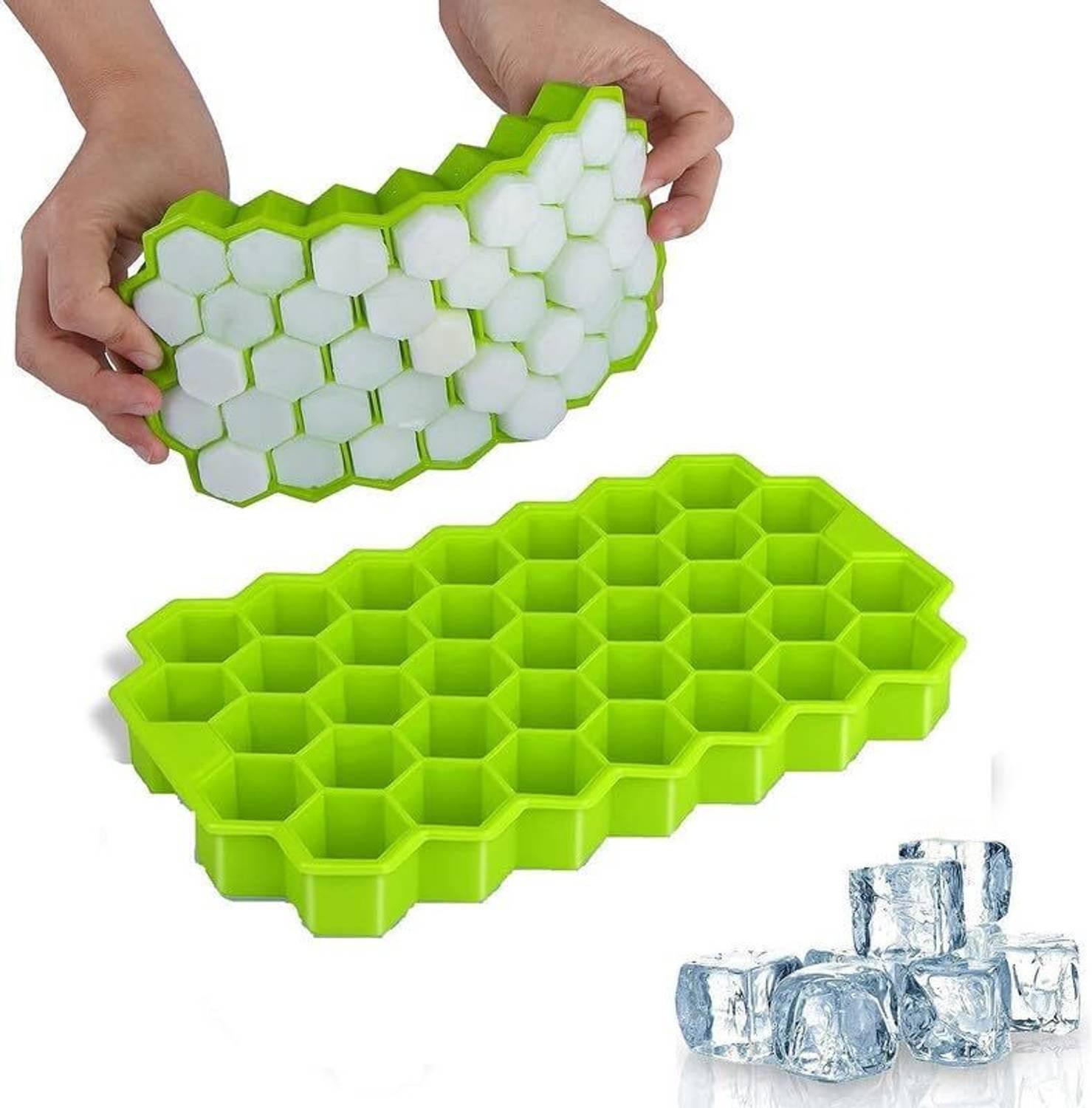 BITTERN 37 Cavity Ice Cube Tray Green Silicone Ice Cube Tray