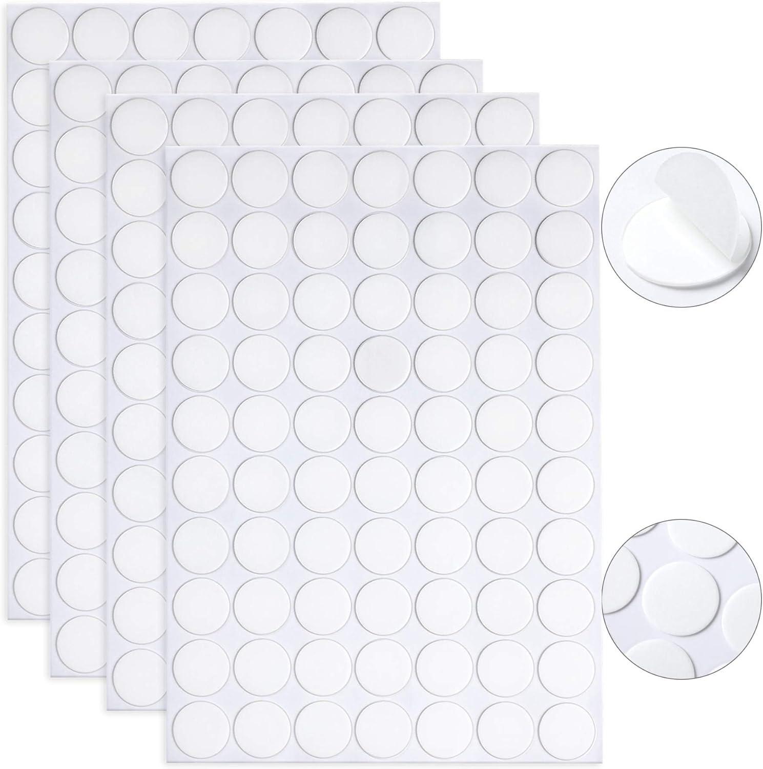 Double Sided Tape Sticky Dot Removable Putty No Trace Clear Sticky Tack Waterproof Stickers for Festival Decoration Picture Hanging Museum Wax Gel, Earthquake Putty Hanging Strips Mounting Dots (50)