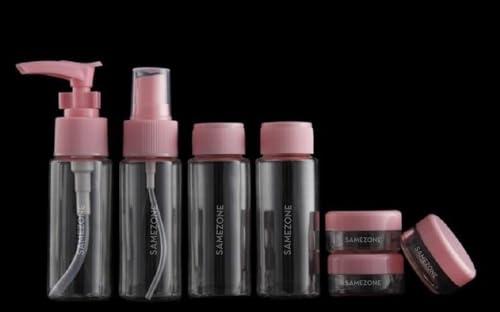 SAMEZONE 3 Pcs Travel Bottles Set,60Ml Travel Bottles & Containers,Small Mini Empty Plastic Squeeze Bottles For Travel Toiletries, Shampoo And Conditioner With Storage Bag, Multicolor (PACK OF 3)