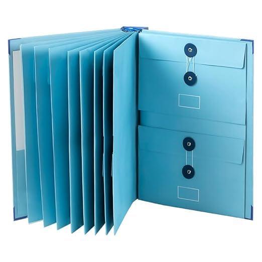 All-in-One Document Organizer – Accordion File Folder & Card Saver Binder for Office Supplies, Wedding Planner, Passport Holder, School Portfolio, Bill & Receipt Organizer(Multicolor)