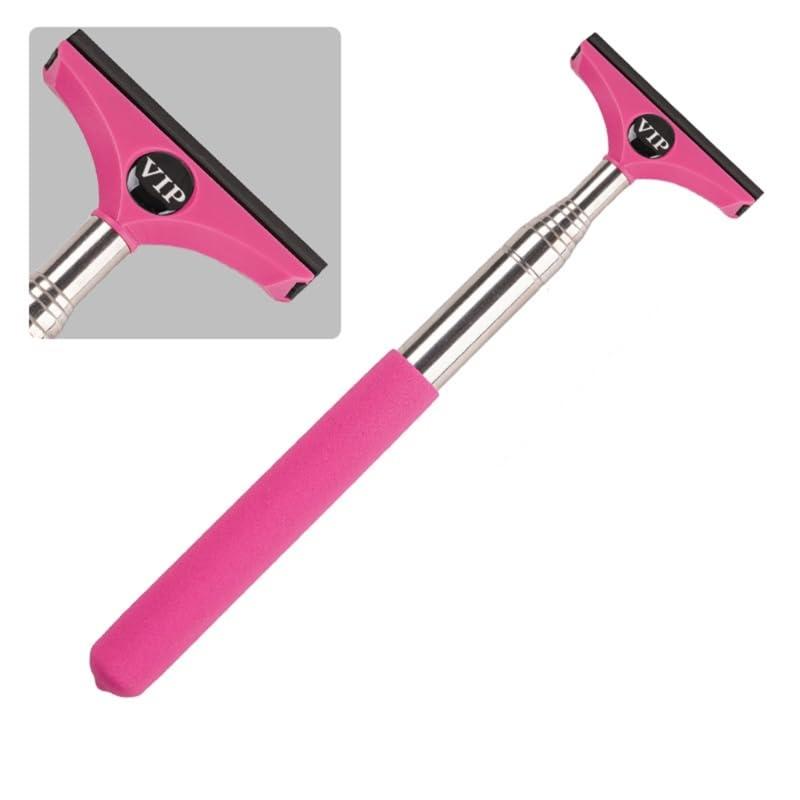 Retractable Car Rearview Mirror Wiper Portable Auto Mirror Squeegee Cleaner Long Handle Cleaning Tool Up to 98cm/38.6'' Car Rearview Mirror Wiper Telescopic Auto Mirror Squeegee Cleaner