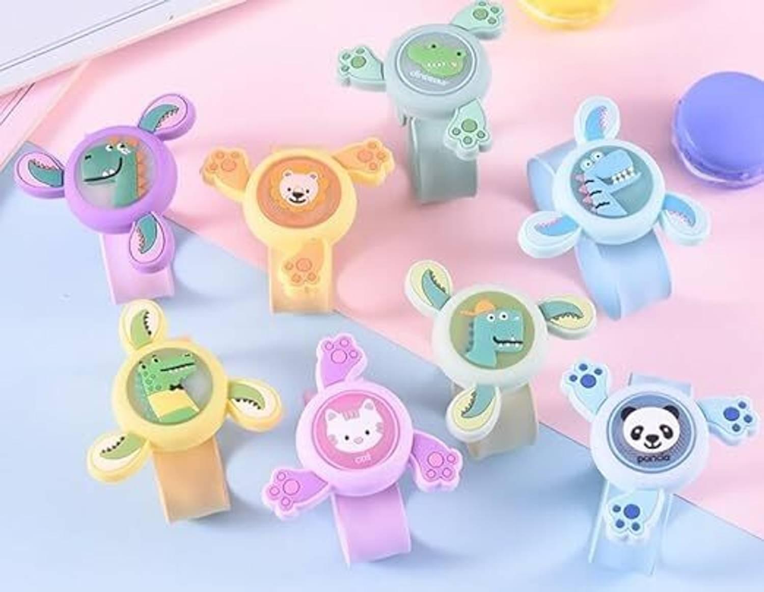 N J FASHION Fidget Spinner Wrist Band for Kids with LED Light Up Silicone Strap