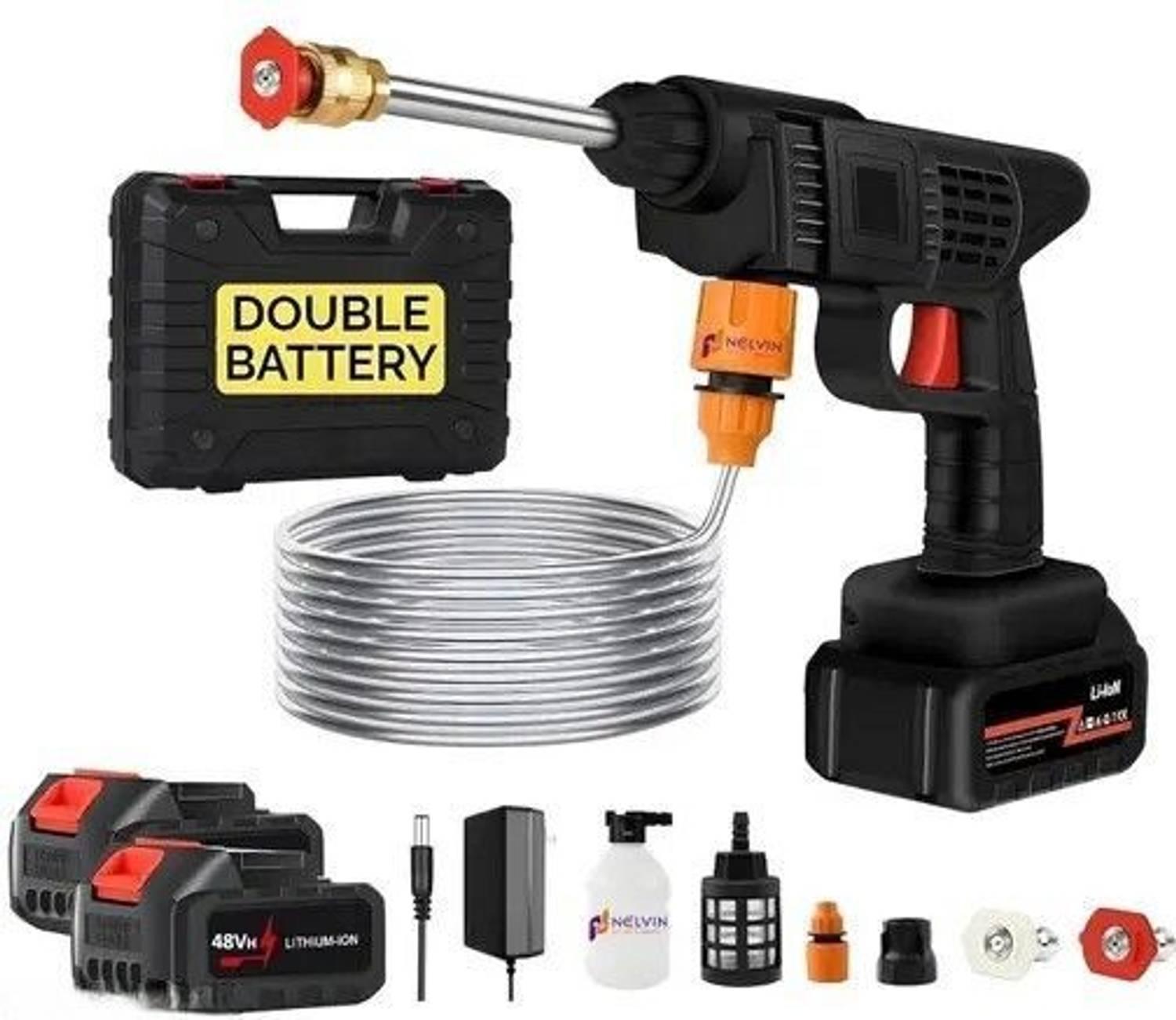 SATNAM Cordless Portable Wireless Pressure Washer Gun 48V 12000mah High Pressure Pressure Washer