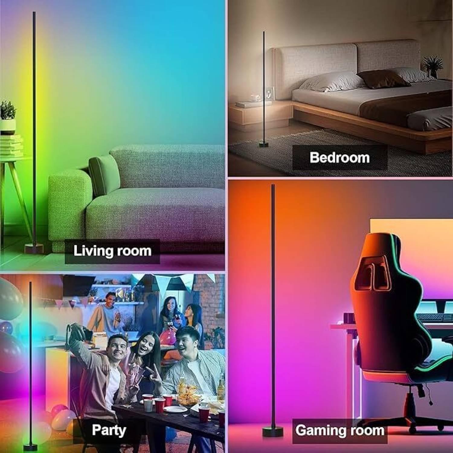 Calldrishe LED Color-Changing Corner Floor Lamp Night Lamp